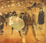 Henri De Toulouse-Lautrec Dancing at he Moulin Rouge USA oil painting reproduction